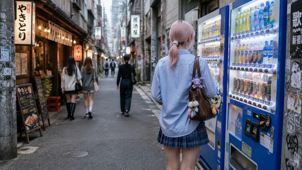 Instantánea de Máquina Expendedora en Tokio