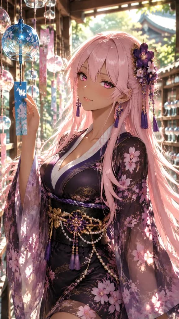Summer Wind Chime Shrine Portrait