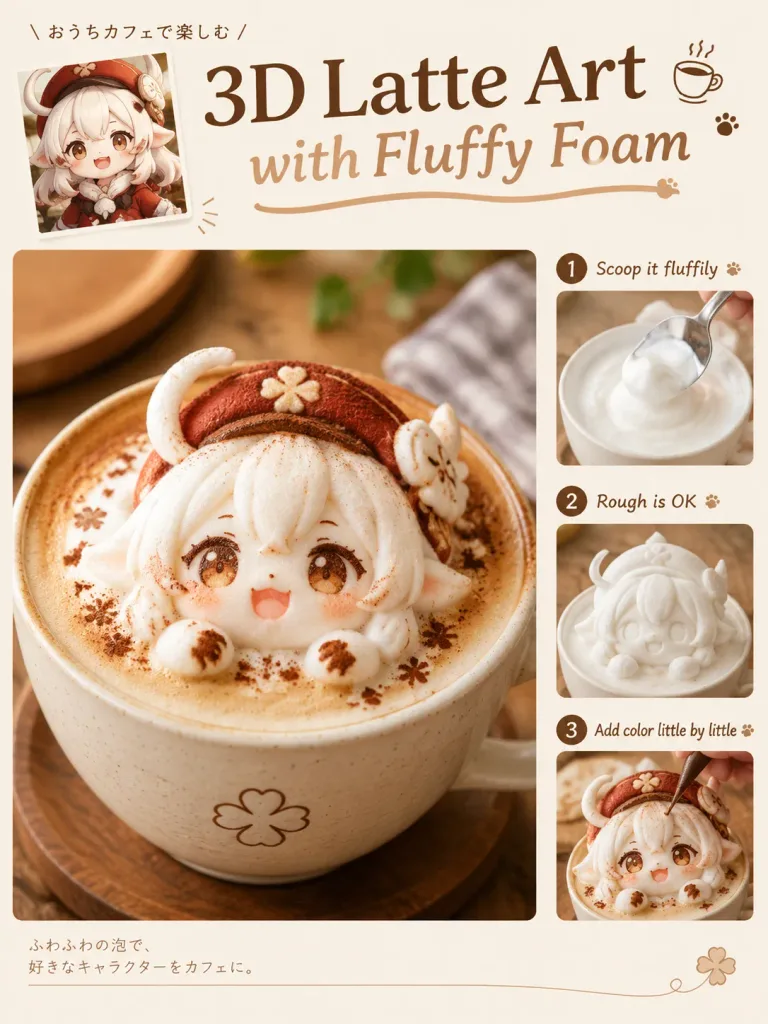 3D Latte Art Magazine Tutorial Page