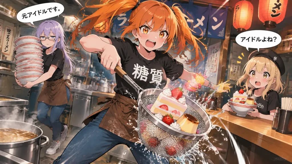 Anime Dessert Ramen Kitchen Chaos