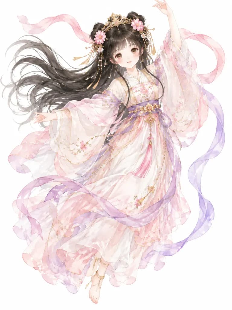 Floating Celestial Princess in Hanfu