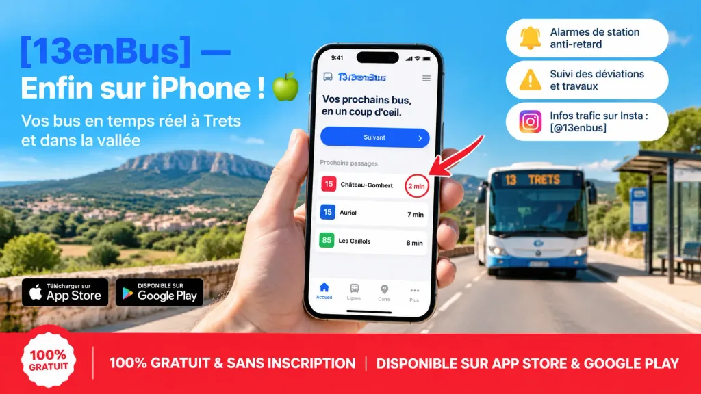 French Transit App iPhone Launch Banner