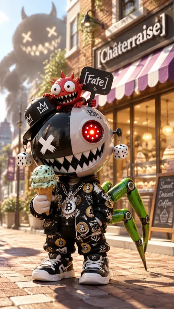 Mascotte Art Toy in Vinile Creepy Cute
