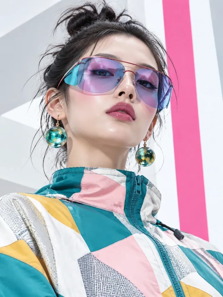 フューチャリスティック・モード誌風ポートレート