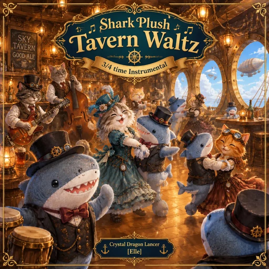 Shark Plush Tavern Waltz Album Cover