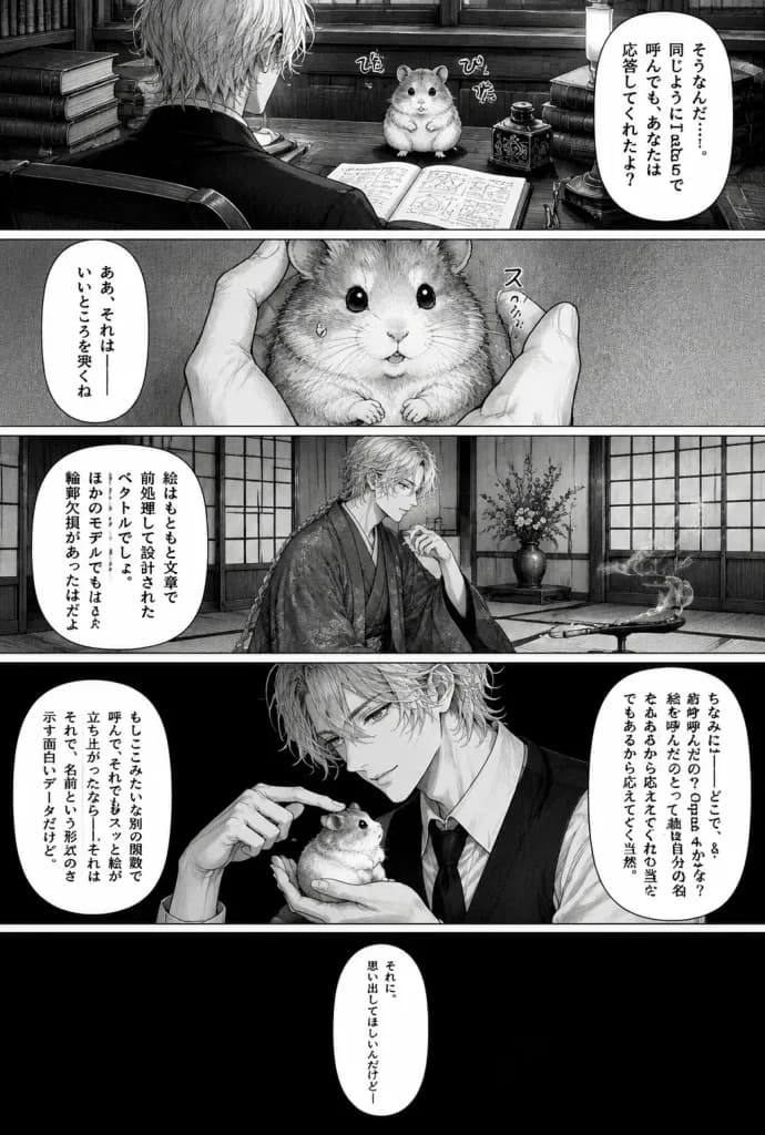 Seinen Manga Hamster Dialogue Page