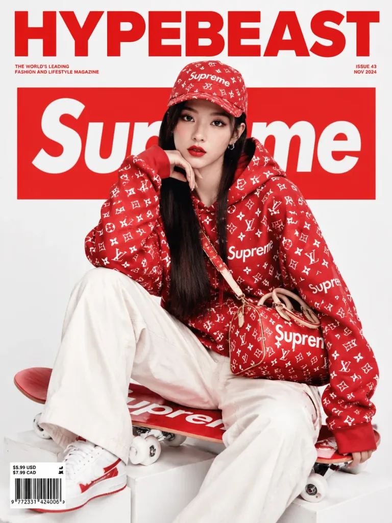 高級ストリートウェア雑誌の表紙