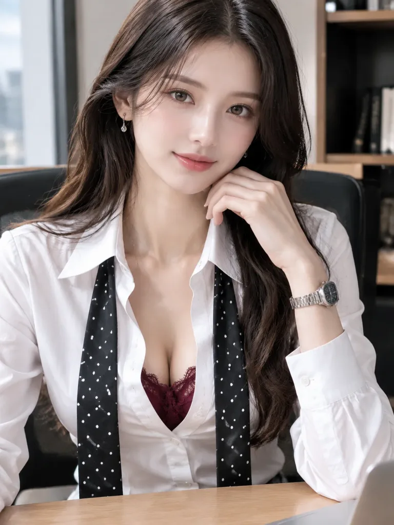 Chic Professional Shirt and Tie Portrait