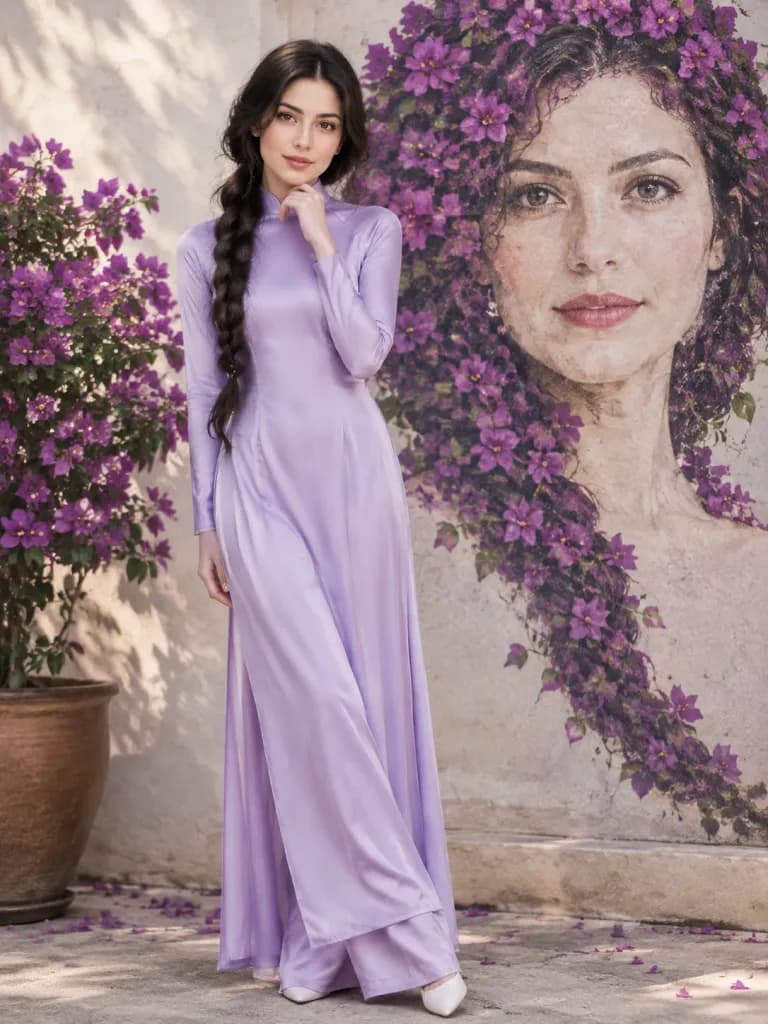 Модный эдиториал в стиле Dior с аозай