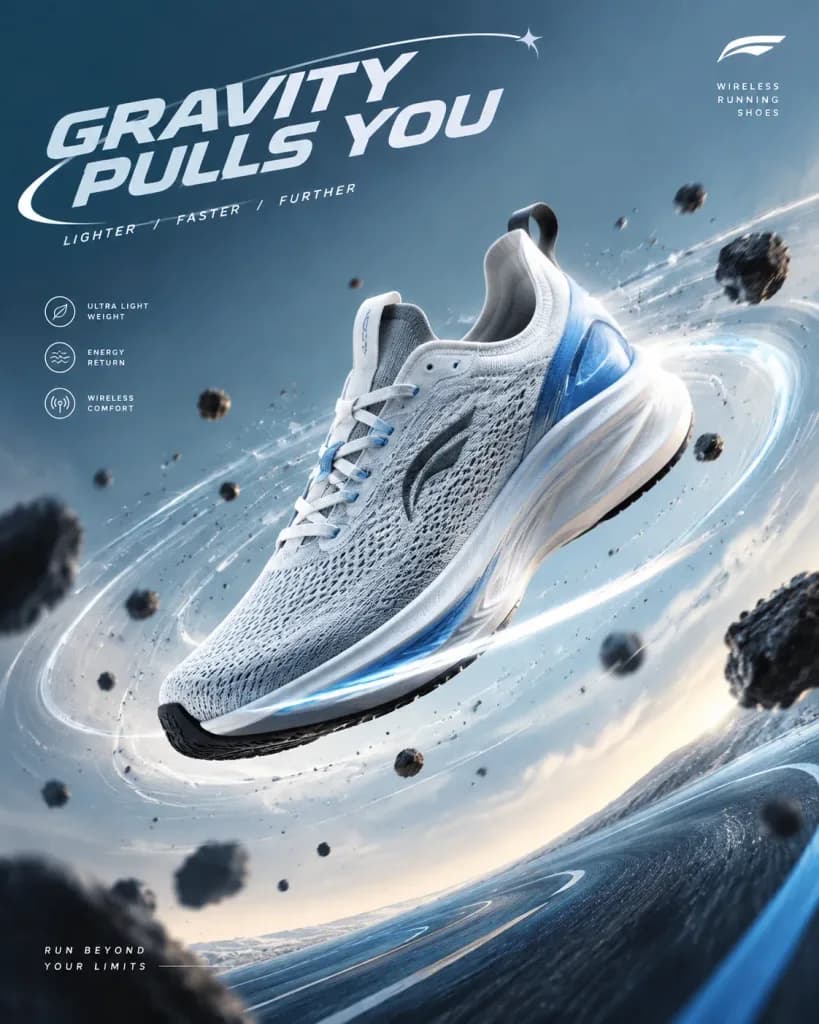 Gravitational Vortex Product Advertising Poster
