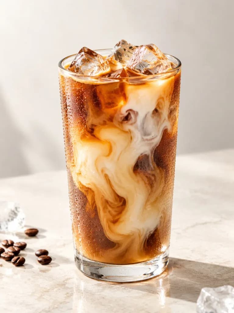 Premium Iced Beverage Commercial Photo