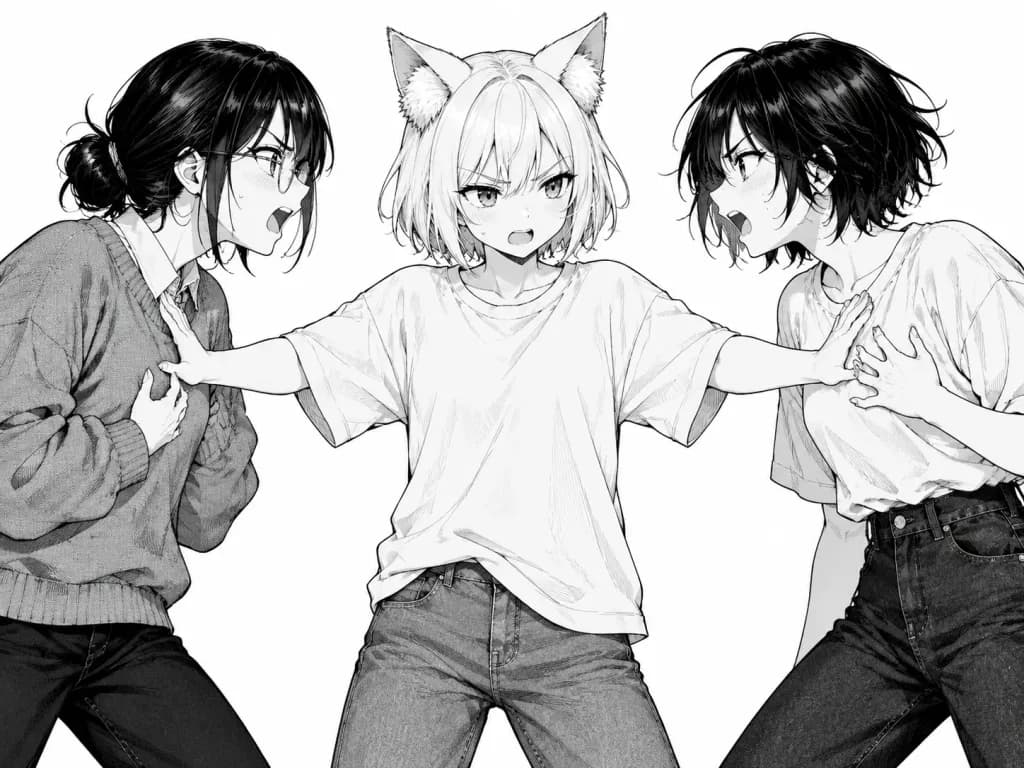 Nàng Mèo Manga Can Ngăn Cuộc Cãi Vã