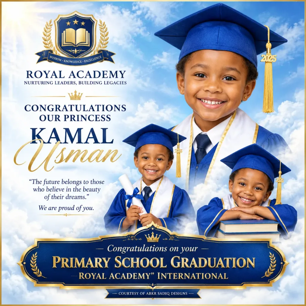 Royal Academy Primary School Graduation Poster