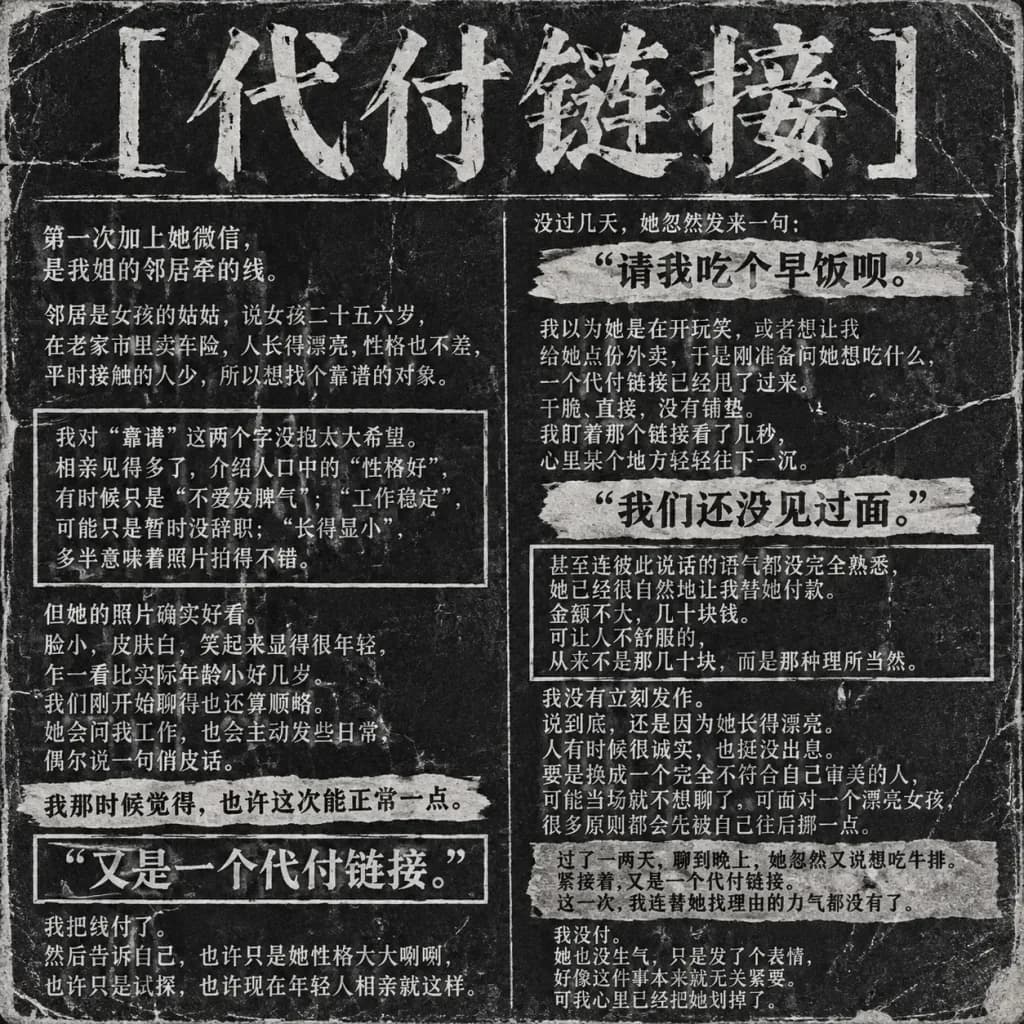 Affiche Narrative Style Journal Chinois Usé