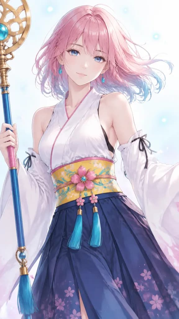 优雅奇幻召唤士动漫肖像
