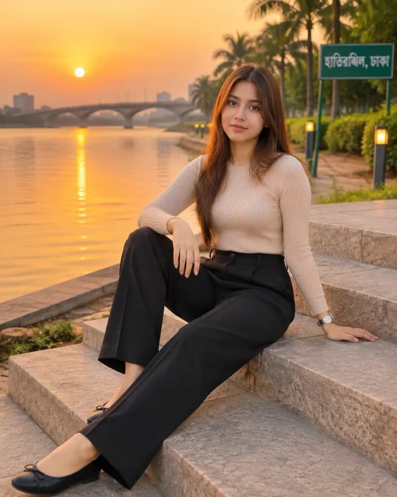 Potret Mode Golden Hour di Hatirjheel
