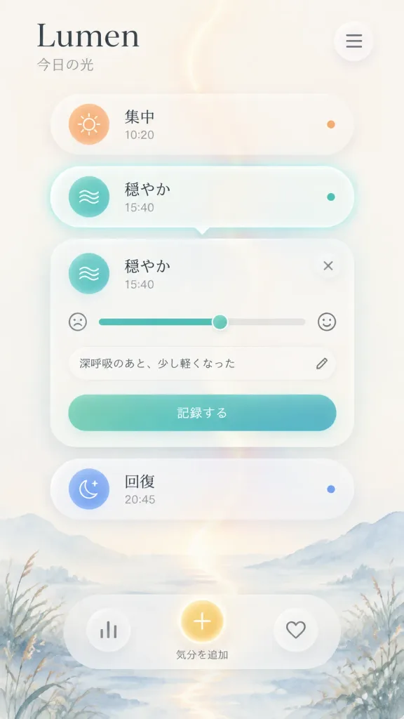 Lumen Wellness App UI Concept