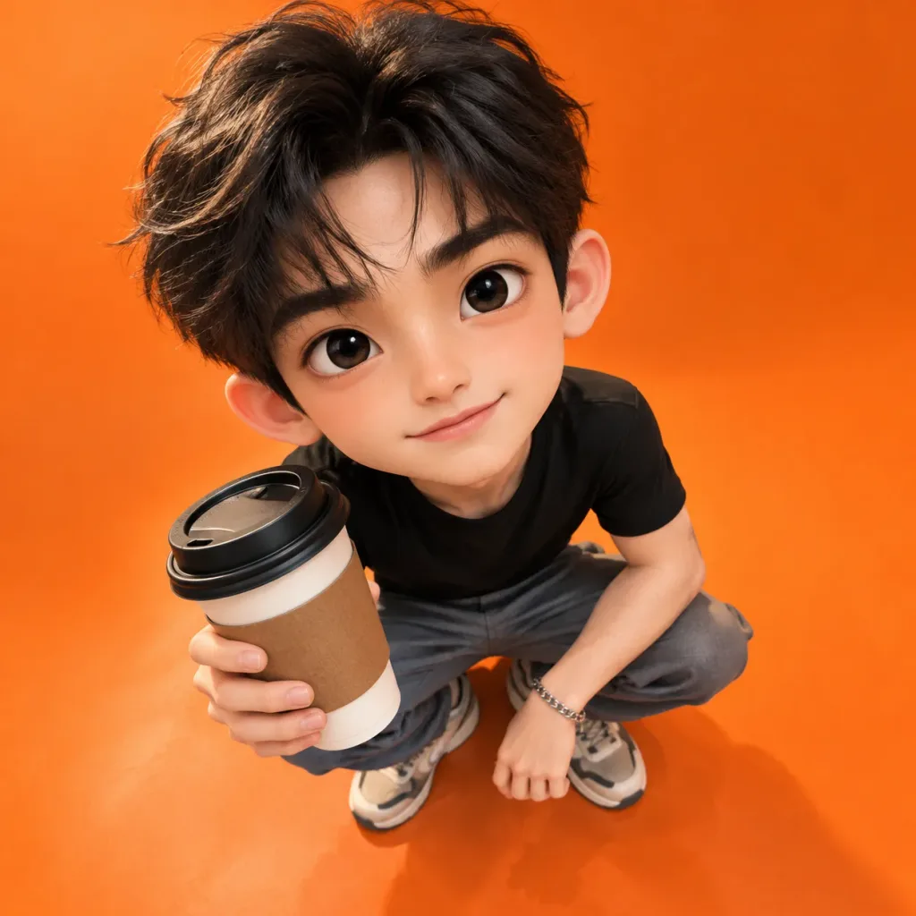 Pixar Style 3D Caricature Portrait