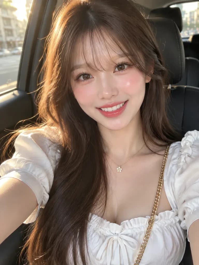 Golden Hour Car Selfie Portrait