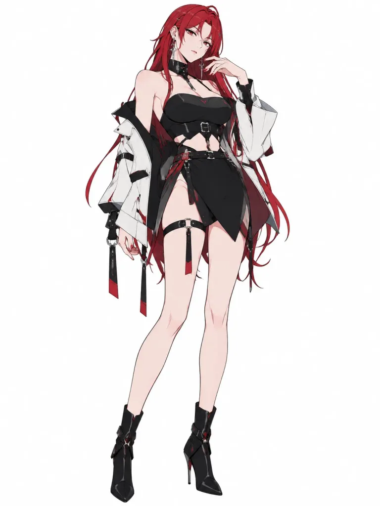 Cel-Shaded High-Fashion Character Concept