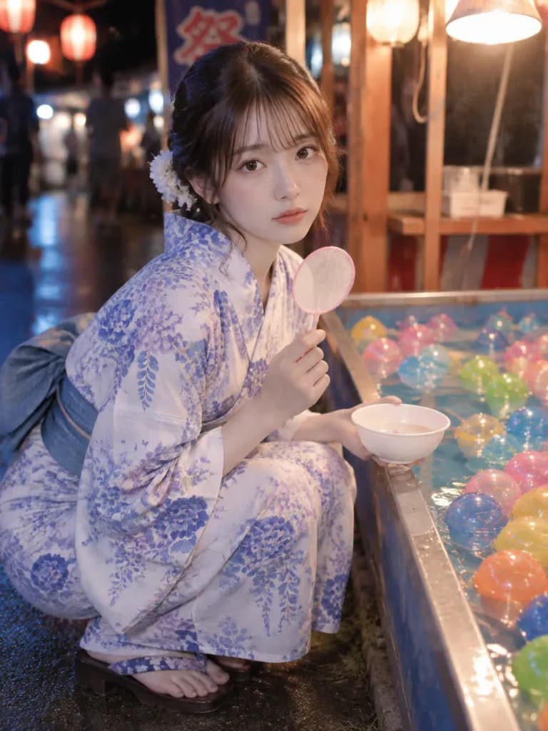 Summer Festival Yukata Portrait