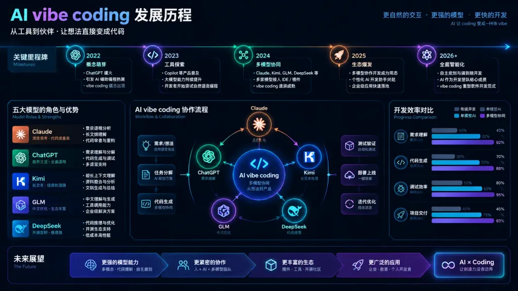 AI Vibe Coding History Infographic