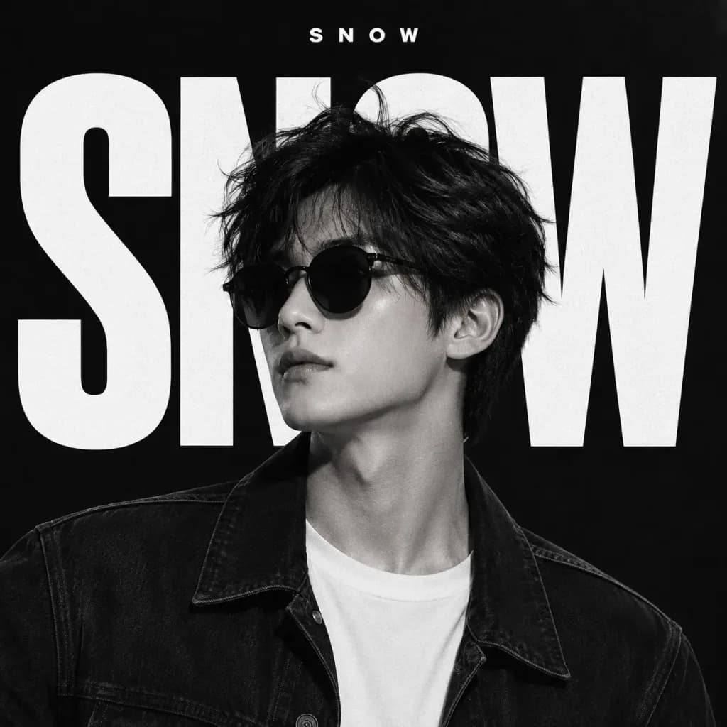 Black and White Magazine Cover Poster