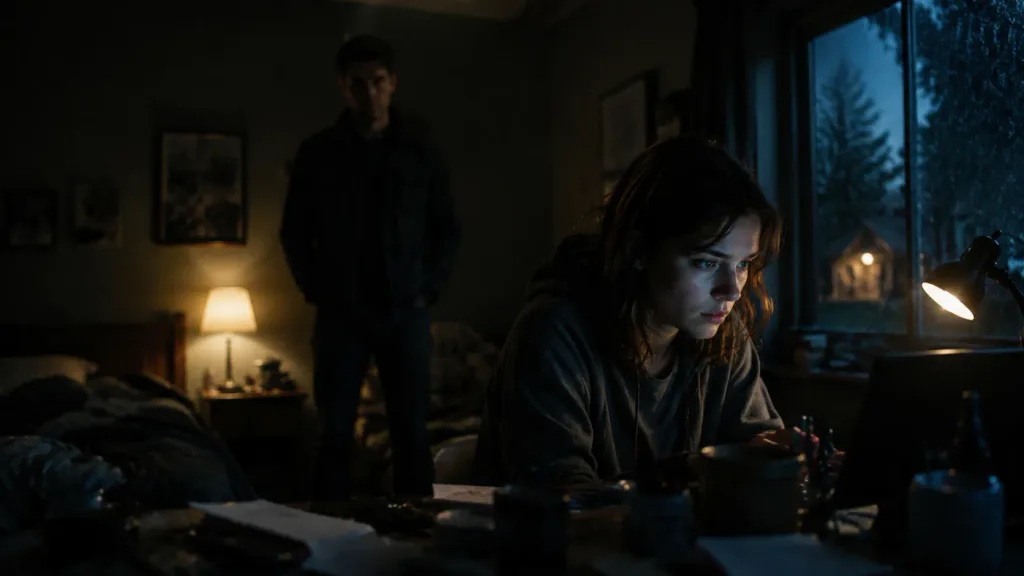 Suspense Bedroom Stalker Film Still