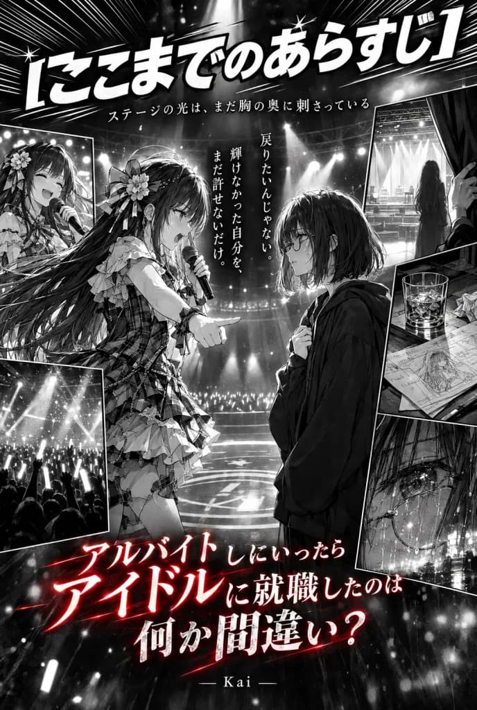 โปสเตอร์ทีเซอร์มังงะไอดอลขาวดำ