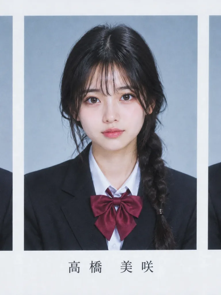 일본 고등학교 졸업앨범 포트레이트