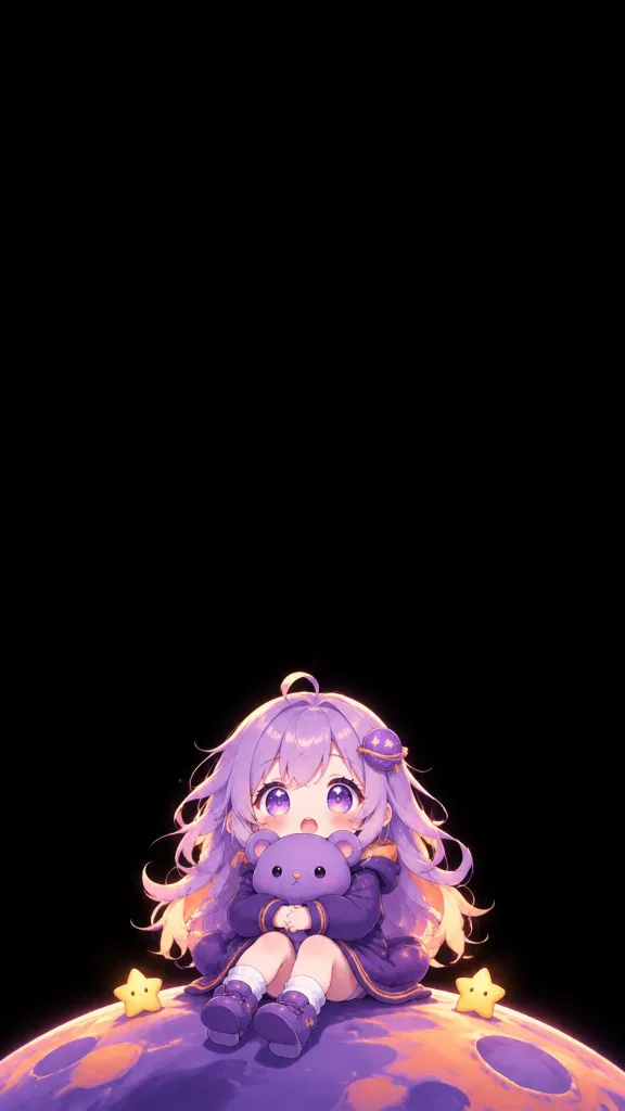 Chibi Girl on Cosmic Planet