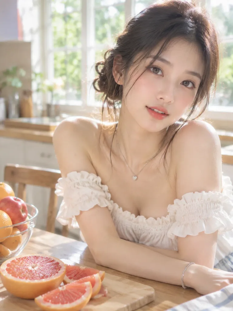 Natural Light Morning Kitchen Portrait