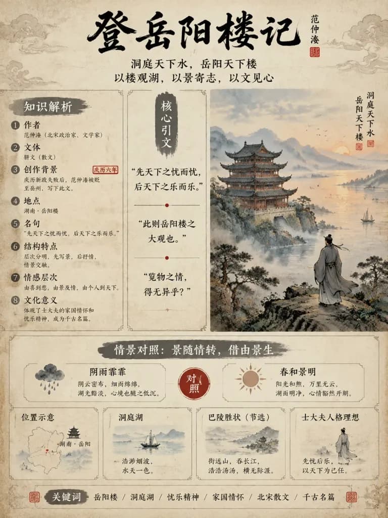 Classical Chinese Literature Teaching Poster