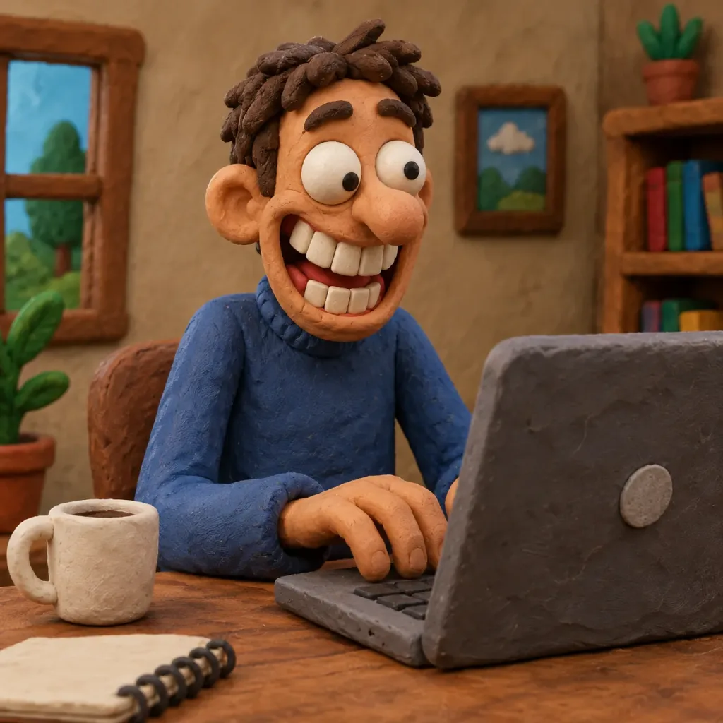 Absurdist Handcrafted Claymation Scene