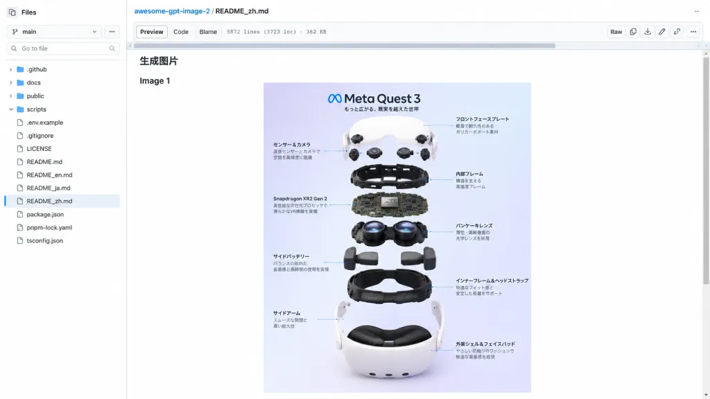 GitHub README with Product Teardown Poster