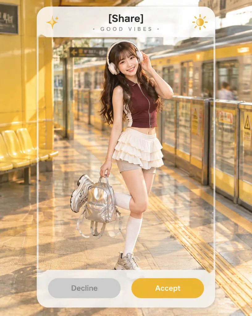 Subway Social Card Fashion Portrait