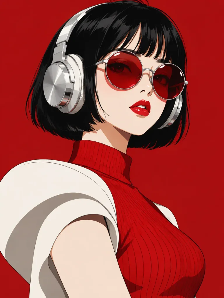 레트로 팝 애니메이션 패션 에디토리얼