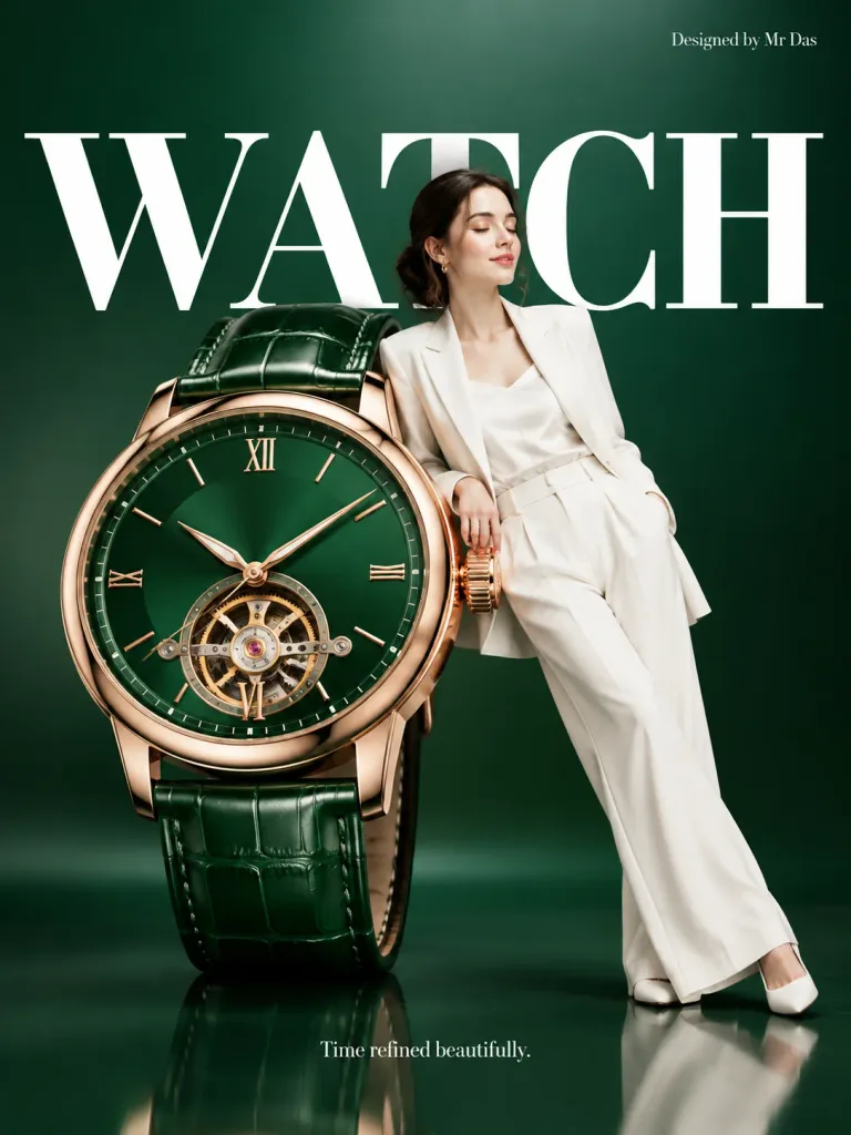 Pubblicità Commerciale per Orologio di Lusso Gigante