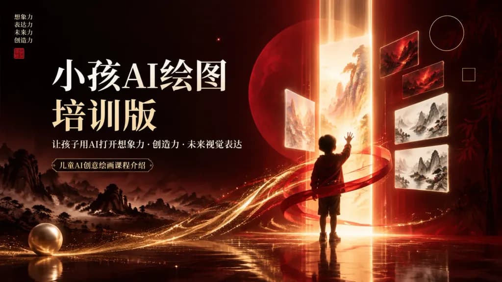 子供向けAIアート講座プレゼン表紙