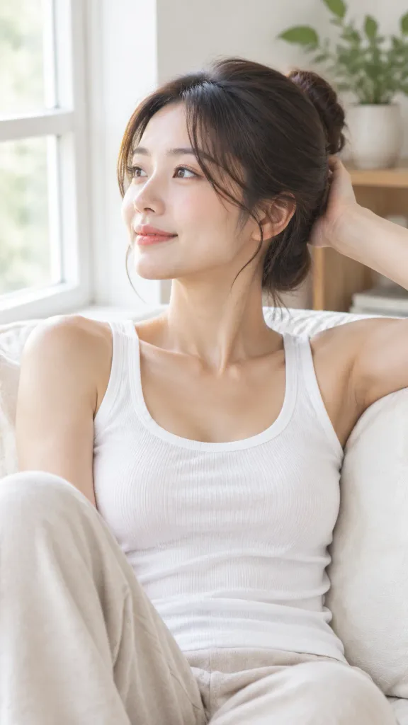 Morning Wellness Window Light Portrait