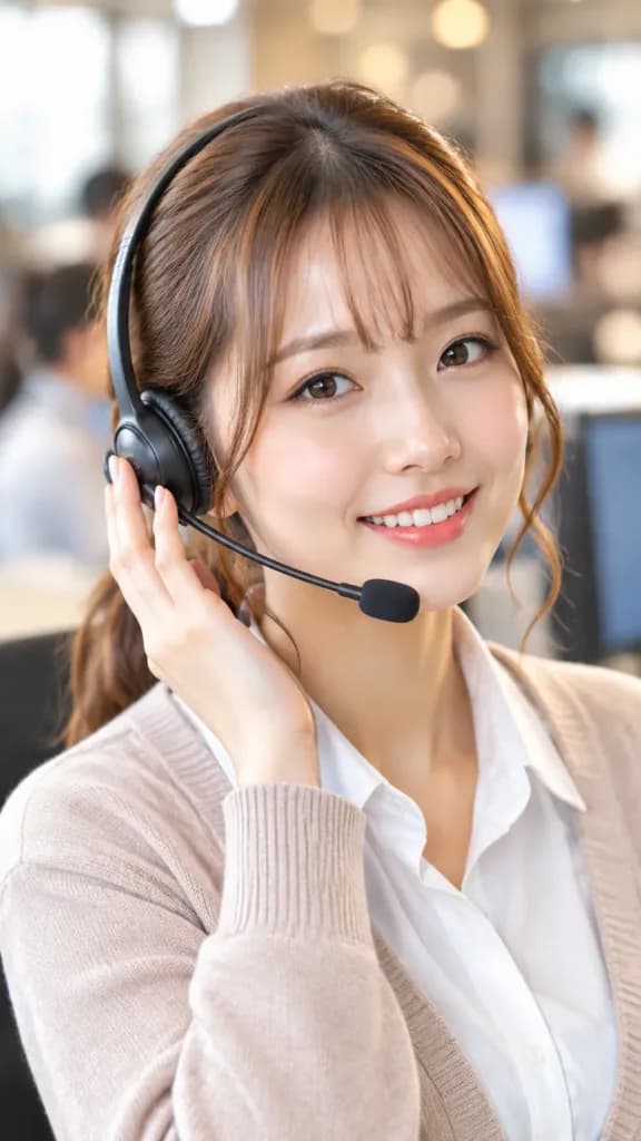 Japanese Customer Support Operator Portrait