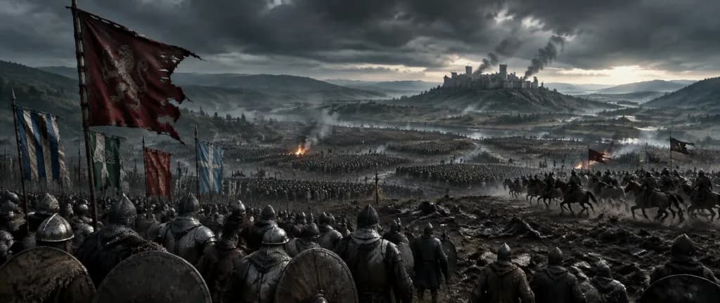 Grim Medieval Battlefield Panorama