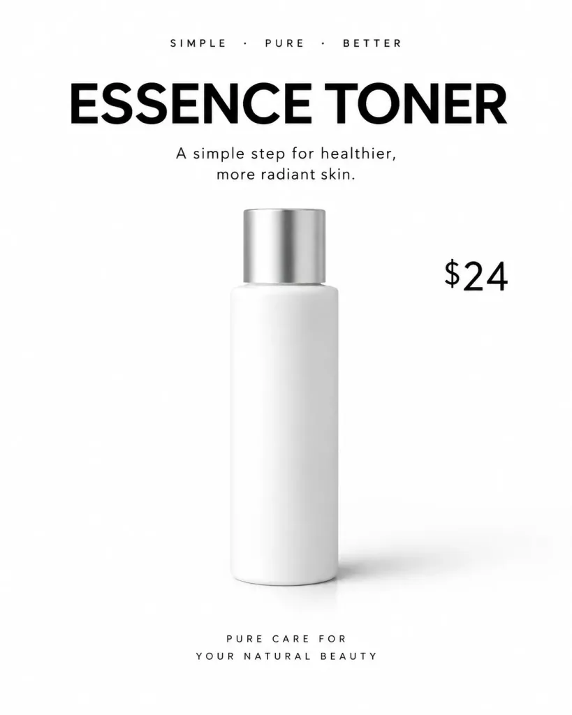 Minimalist Editorial Cafe Product Poster