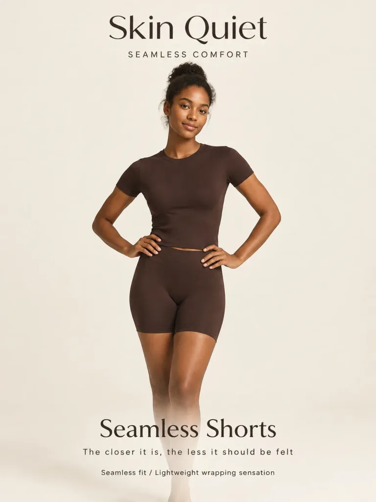 Minimalist Seamless Loungewear Advertising Poster
