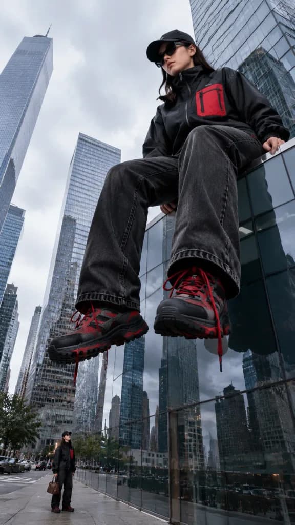 Giant Urban Scale Fashion Portrait