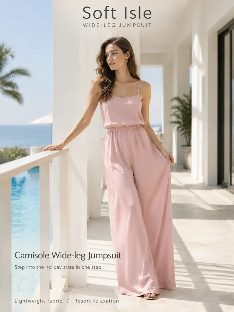 Resort Wear Jumpsuit Fashion Poster