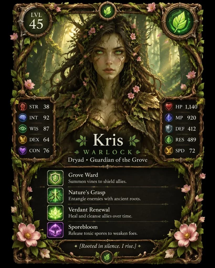 奇幻樹精RPG集換式卡牌