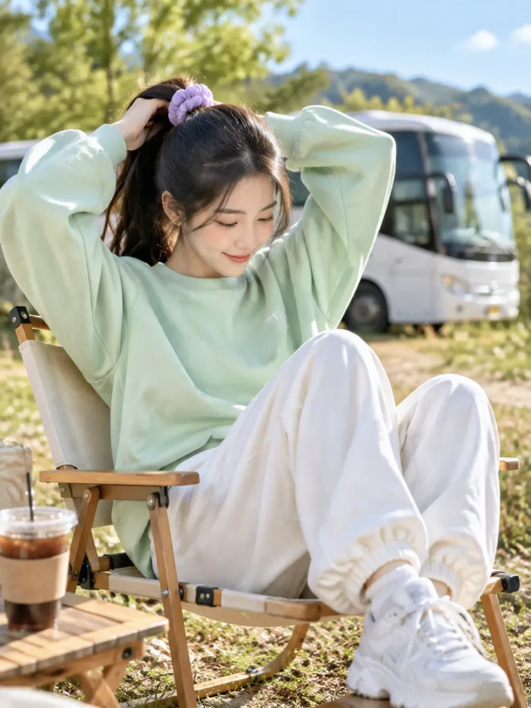 Portret Plenerowy w Luźnym Koreańskim Stylu