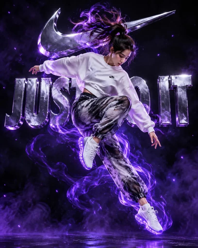 Cinematic Nike Dance Jump Poster
