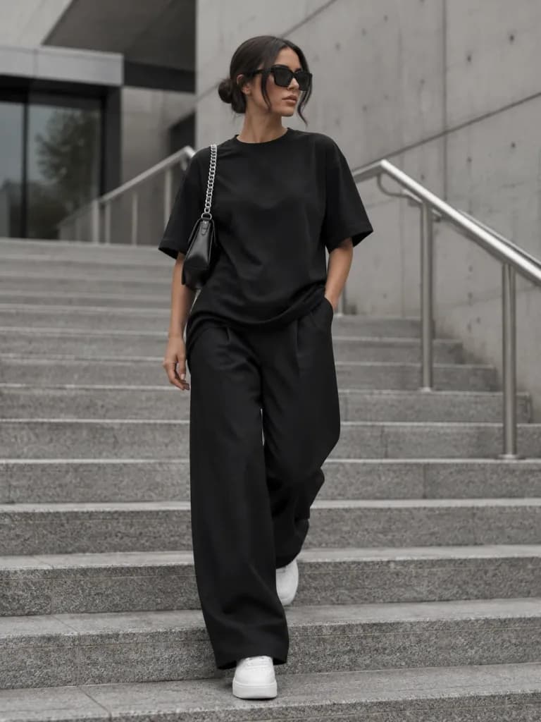 Minimalist Luxury Street Fashion Portrait